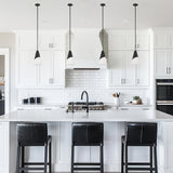 Crystorama Brian Patrick Flynn Tori 1 Light Matte Black Mini Pendant