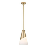 Crystorama Brian Patrick Flynn Tori 1 Light Vibrant Gold Mini Pendant