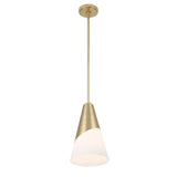 Crystorama Brian Patrick Flynn Tori 1 Light Vibrant Gold Mini Pendant