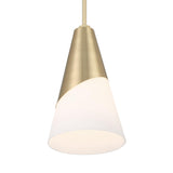 Crystorama Brian Patrick Flynn Tori 1 Light Vibrant Gold Mini Pendant