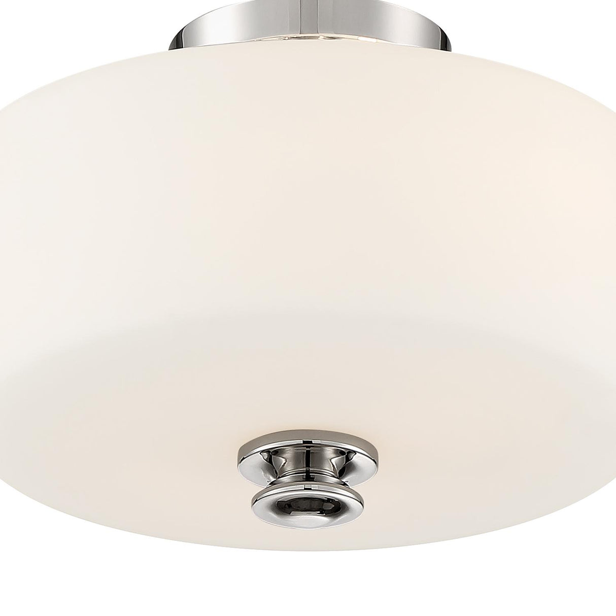 Crystorama Travis 2 Light Polished Nickel Semi Flush Mount