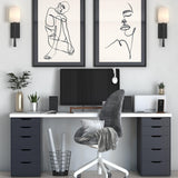 Crystorama Trenton 1 Light Black Forged Sconce