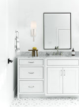 Crystorama Trenton 1 Light Polished Nickel Sconce