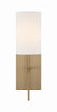 Crystorama Veronica 1 Light Aged Brass Sconce