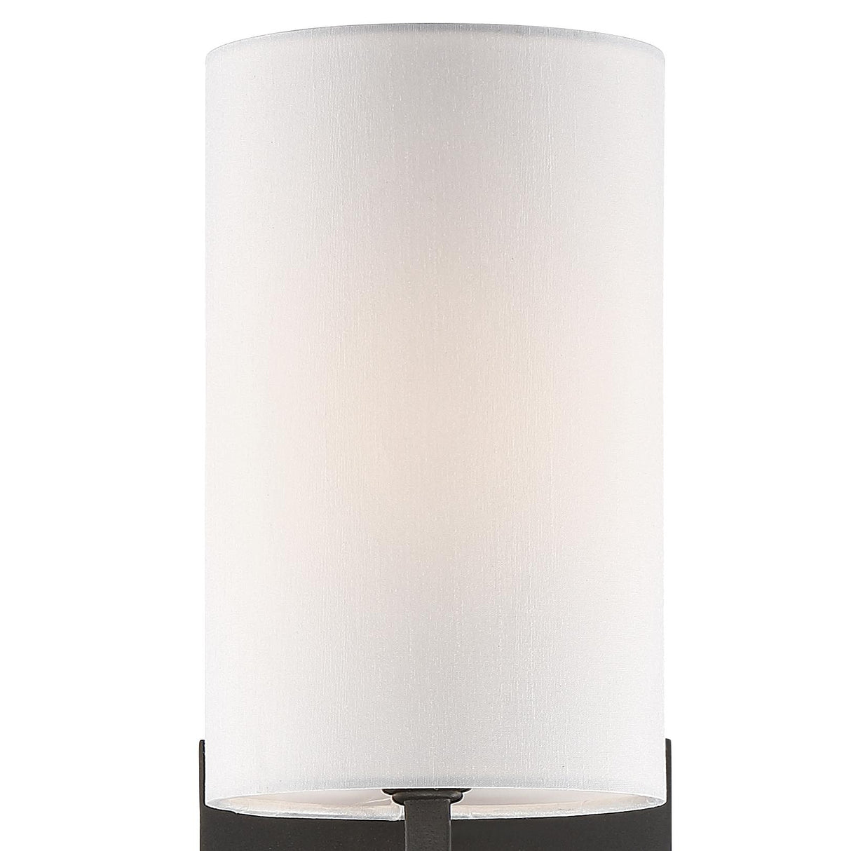 Crystorama Veronica 1 Light Black Forged Sconce