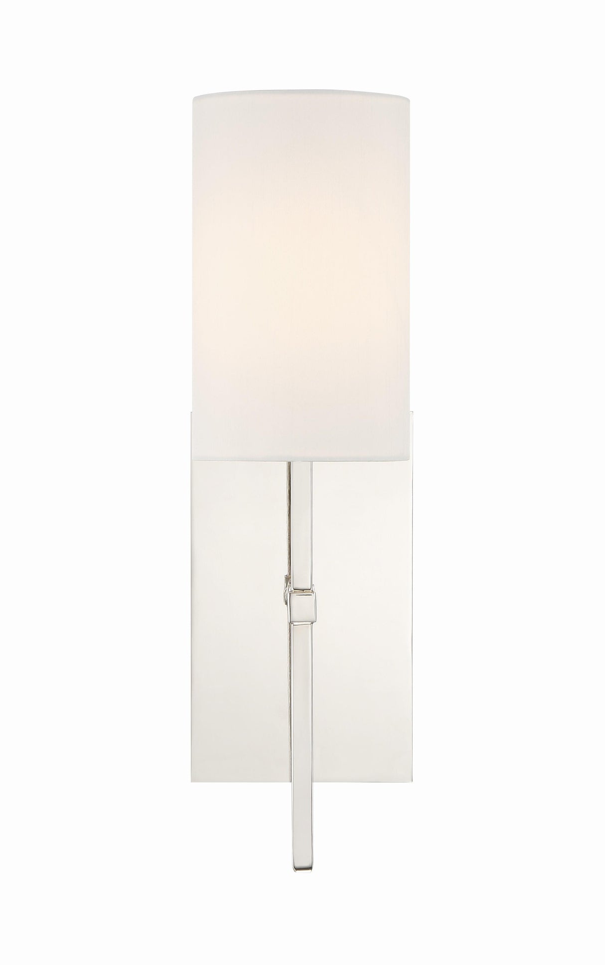 Crystorama Veronica 1 Light Polished Nickel Sconce