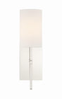Crystorama Veronica 1 Light Polished Nickel Sconce