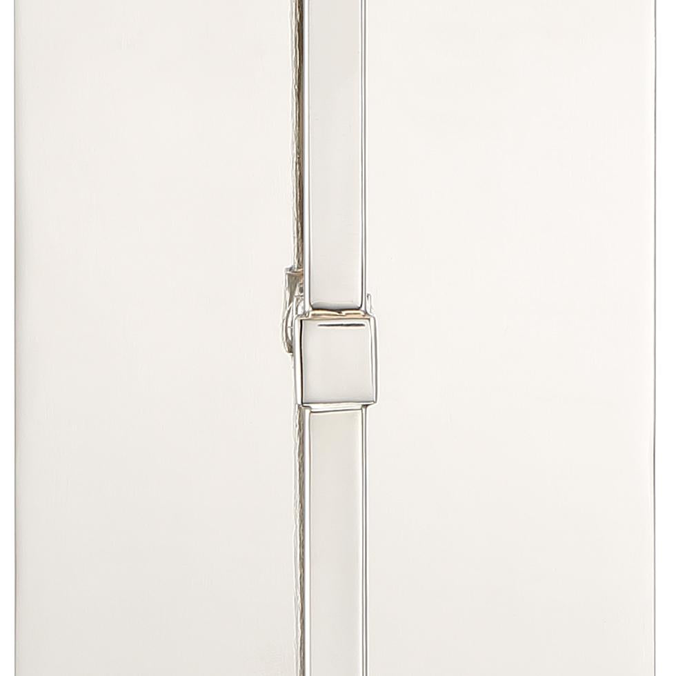 Crystorama Veronica 1 Light Polished Nickel Sconce