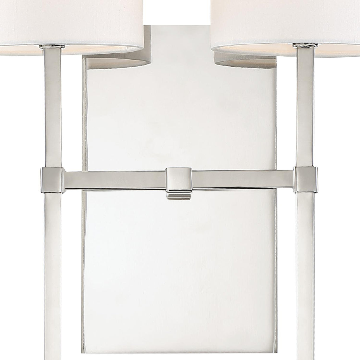 Crystorama Veronica 2 Light Polished Nickel Sconce