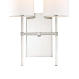 Crystorama Veronica 2 Light Polished Nickel Sconce