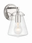 Crystorama Voss 1 Light Polished Nickel Sconce
