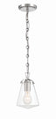 Crystorama Voss 1 Light Polished Nickel Mini Pendant