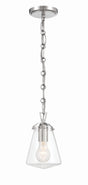Crystorama Voss 1 Light Polished Nickel Mini Pendant