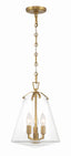 Crystorama Voss 3 Light Luxe Gold Pendant