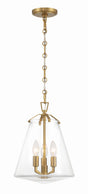 Crystorama Voss 3 Light Luxe Gold Pendant