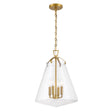 Crystorama Voss 4 Light Luxe Gold Pendant