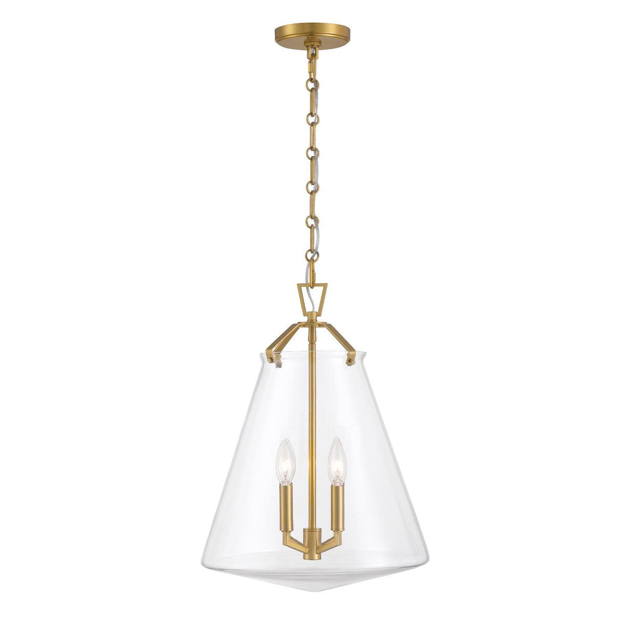 Crystorama Voss 4 Light Luxe Gold Pendant
