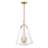 Crystorama Voss 4 Light Luxe Gold Pendant