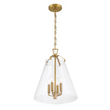 Crystorama Voss 4 Light Luxe Gold Pendant