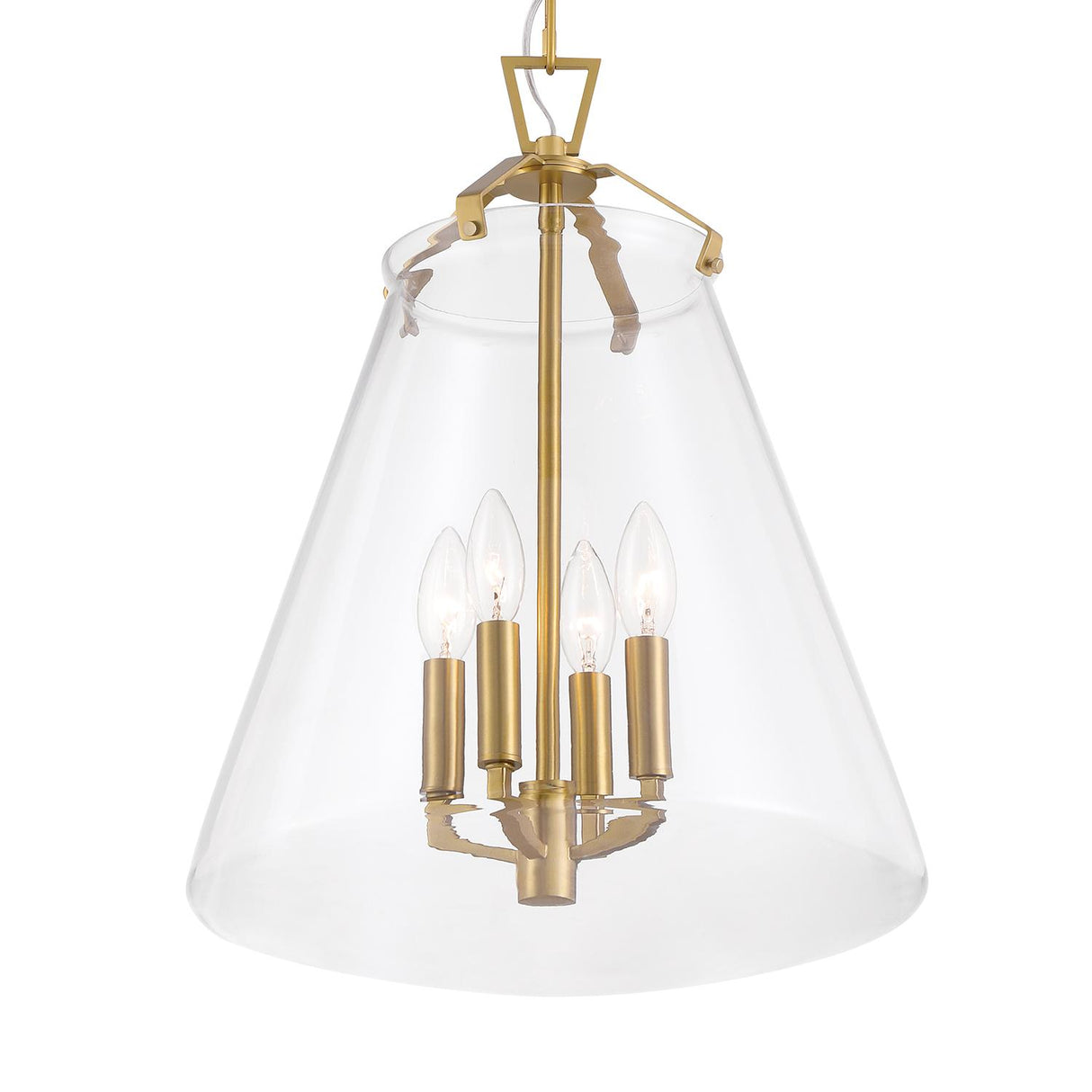 Crystorama Voss 4 Light Luxe Gold Pendant