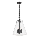 Crystorama Voss 4 Light Matte Black Pendant