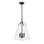 Crystorama Voss 4 Light Matte Black Pendant