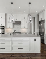 Crystorama Voss 4 Light Matte Black Pendant