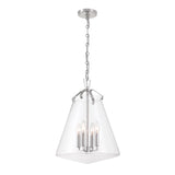 Crystorama Voss 4 Light Polished Nickel Pendant
