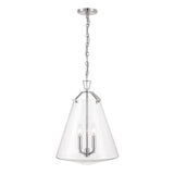 Crystorama Voss 4 Light Polished Nickel Pendant