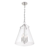 Crystorama Voss 4 Light Polished Nickel Pendant