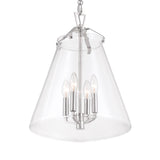 Crystorama Voss 4 Light Polished Nickel Pendant