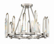 Crystorama Watson 4 Light Polished Nickel Semi Flush Mount