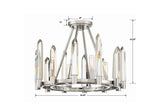 Crystorama Watson 4 Light Polished Nickel Semi Flush Mount