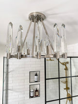 Crystorama Watson 4 Light Polished Nickel Semi Flush Mount
