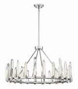 Crystorama Watson 8 Light Polished Nickel Chandelier