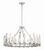 Crystorama Watson 8 Light Polished Nickel Chandelier