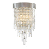 Crystorama Winfield 2 Light Antique Silver Sconce