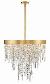 Crystorama Winfield 6 Light Antique Gold Chandelier