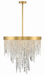 Crystorama Winfield 6 Light Antique Gold Chandelier