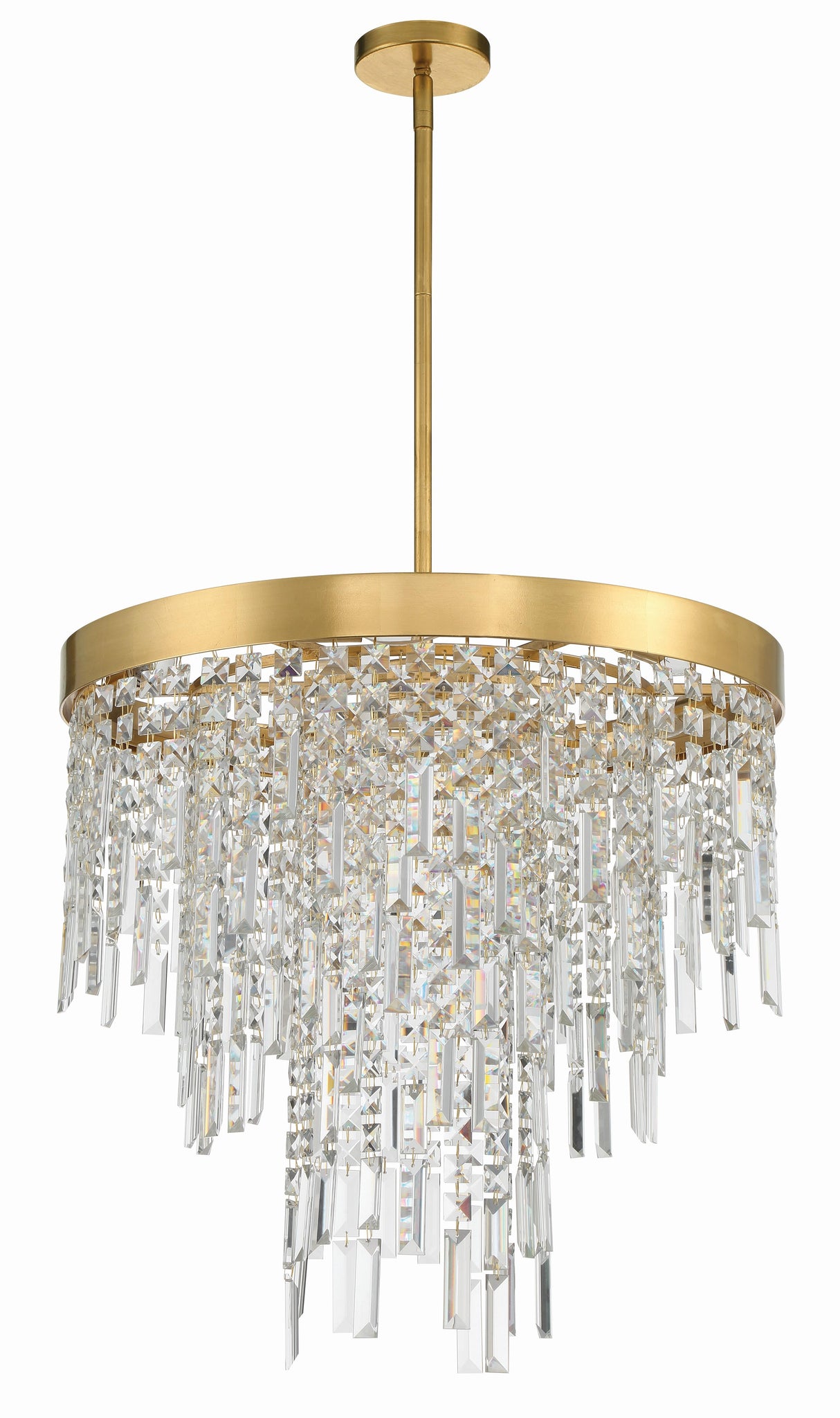 Crystorama Winfield 6 Light Antique Gold Chandelier