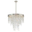 Crystorama Winfield 6 Light Antique Silver Chandelier