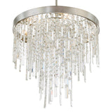 Crystorama Winfield 6 Light Antique Silver Chandelier