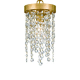 Crystorama Winham 1 Light Antique Gold Crystal Mini Pendant