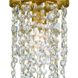 Crystorama Winham 1 Light Antique Gold Crystal Mini Pendant