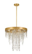 Crystorama Winham 5 Light Antique Gold Crystal Chandelier