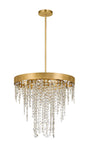 Crystorama Winham 5 Light Antique Gold Crystal Chandelier