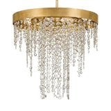 Crystorama Winham 5 Light Antique Gold Crystal Chandelier