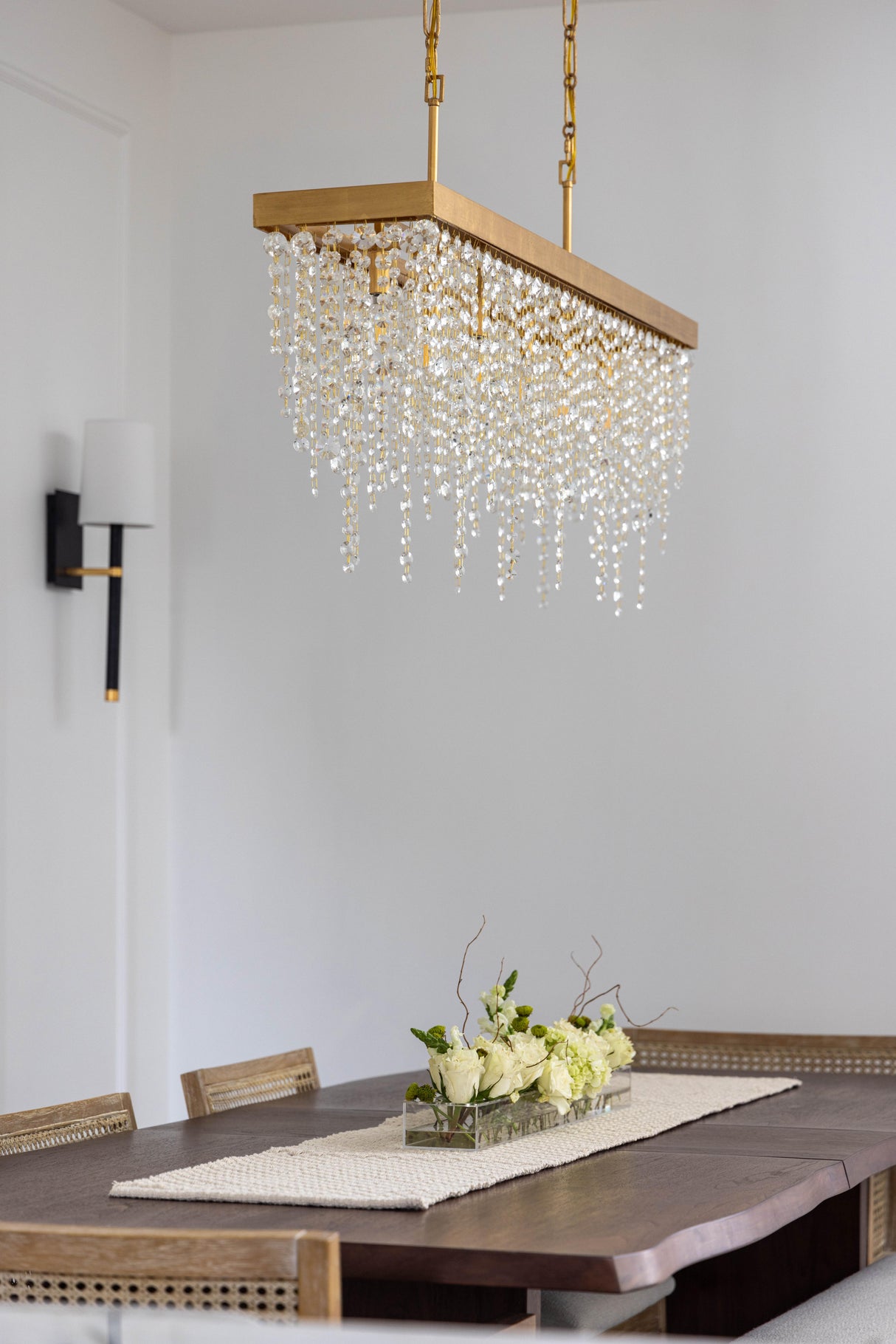 Crystorama Winham 6 Light Antique Gold Linear Chandelier