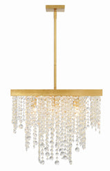 Crystorama Winham 8 Light Antique Gold Chandelier