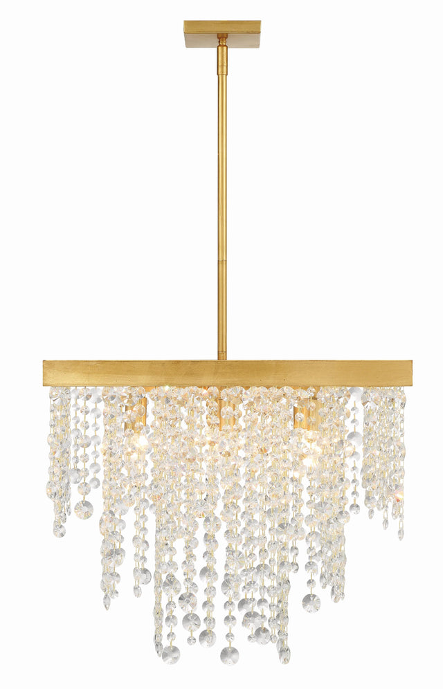 Crystorama Winham 8 Light Antique Gold Chandelier